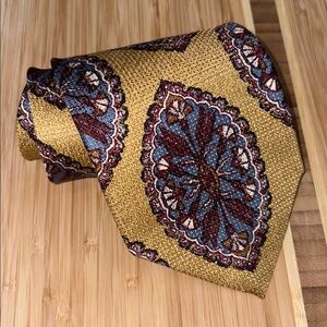 Tom James Mens Silk Yellow Neck‎ Tie – Classic Formal